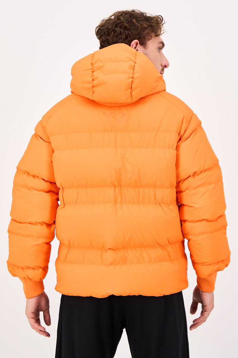 Adidas جاكيت رياضي للرجال بأكمام طويلة مناسب للخارج، برتقالي - Image 2